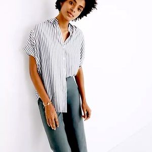 Madewell made cheaper - central shirt in Ballard stripe M medium